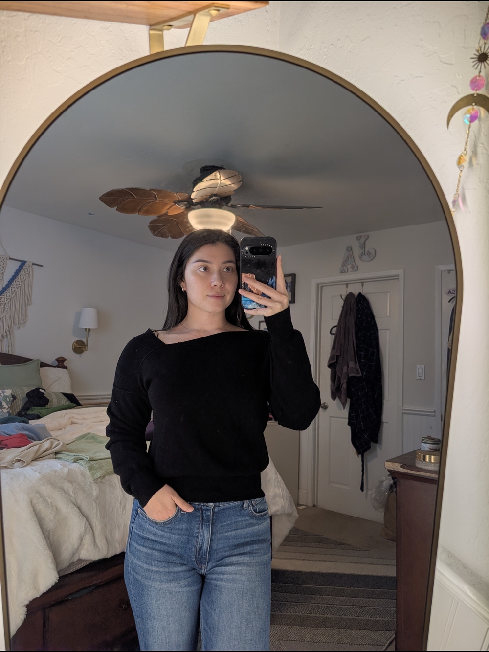*MOVING SALE* Asymetrical Black Women's Knit Sweater